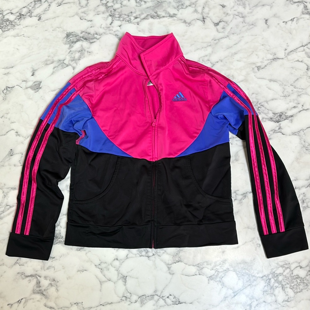 Girls adidas jacket. Size SM 7/8